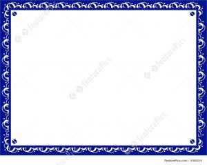 blank invitation templates templates certificate border stock illustration i at with certificate border template blue