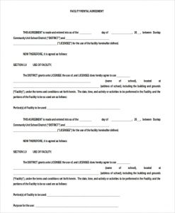 blank lease agreement doc format facility blank rental agreement download for free