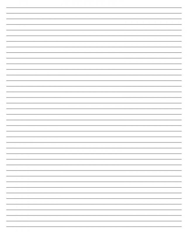 Blank Lined Paper | Template Business