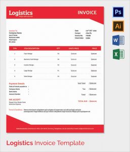blank logo templates logistics invoice template