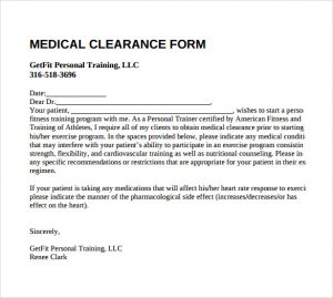 blank medical records release form medical clearance form to download