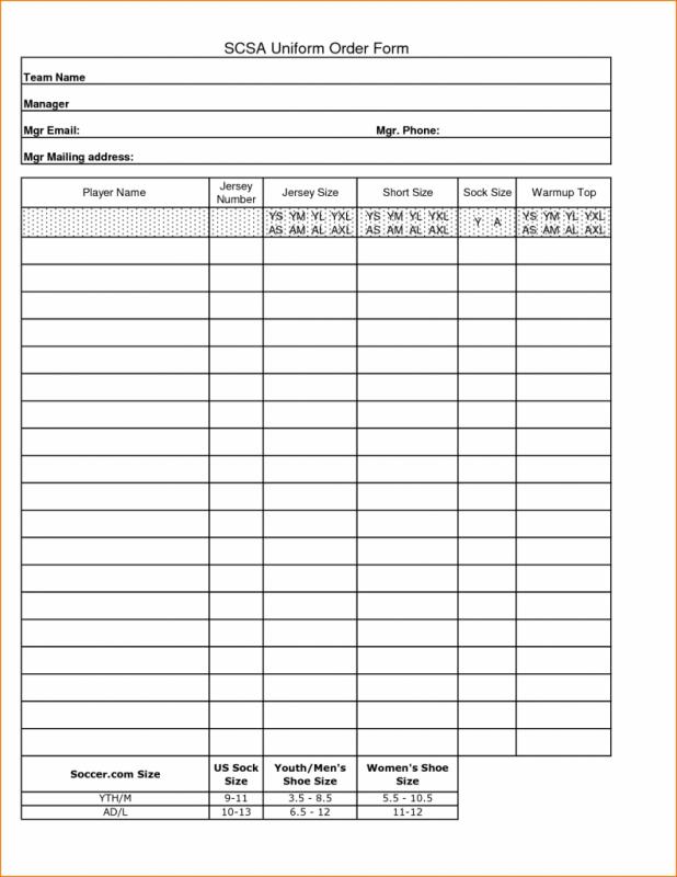 Blank Order Form | Template Business