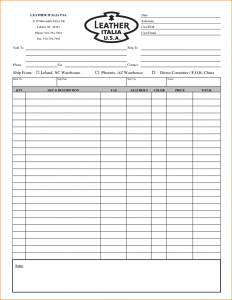 blank order form blank order form template