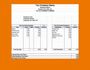 blank pay stub excel pay stub template payslip template