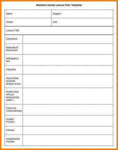 blank police report madeline hunter lesson plan template sample madeline hunter lesson plan template eb