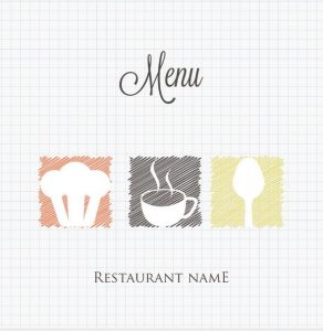 blank restaurant menu template menu cover