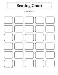blank seating chart blank classroom seating chart template