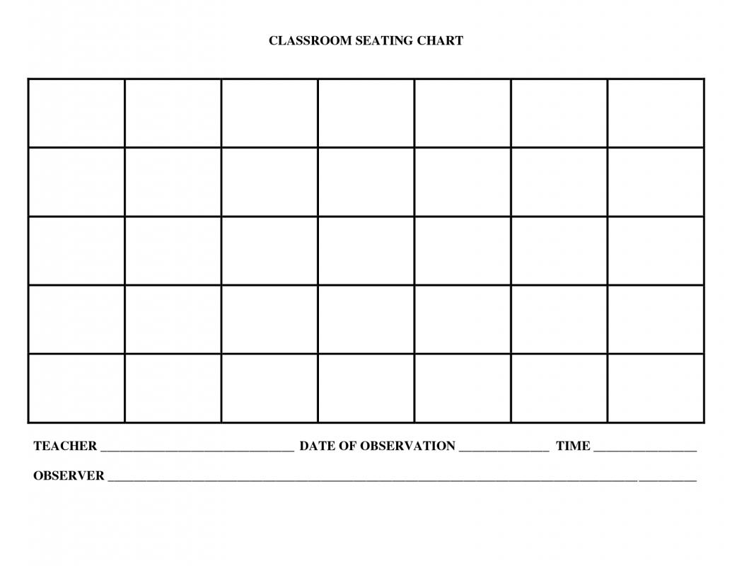 blank seating chart
