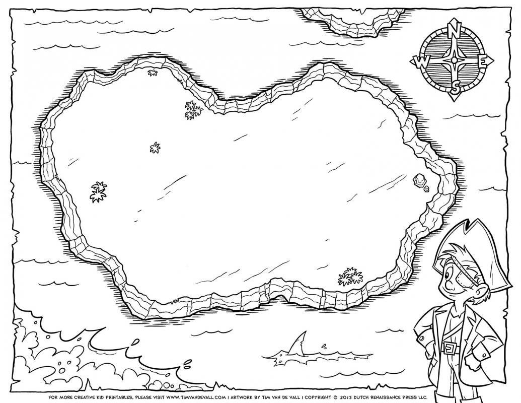 blank treasure map