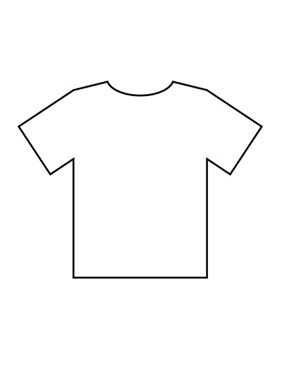 blank tshirt template