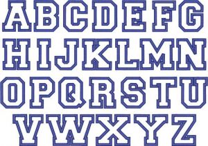 block letter font outline block