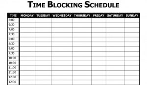 block schedule template blocks