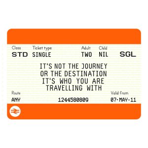 boarding pass invitation original personalised train ticket print