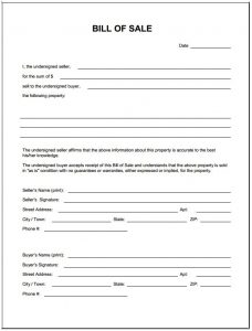 boat bill of sale template free blank bill of sale form pdf template form download within bill of sale template
