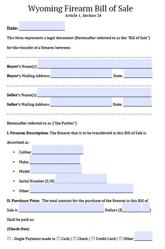boat bill of sale template