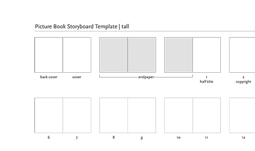 book layout template