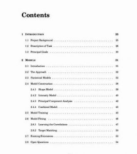 book proposal sample sample table of contents page for thesis writing