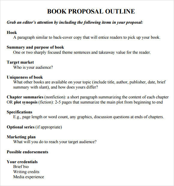 book proposal template