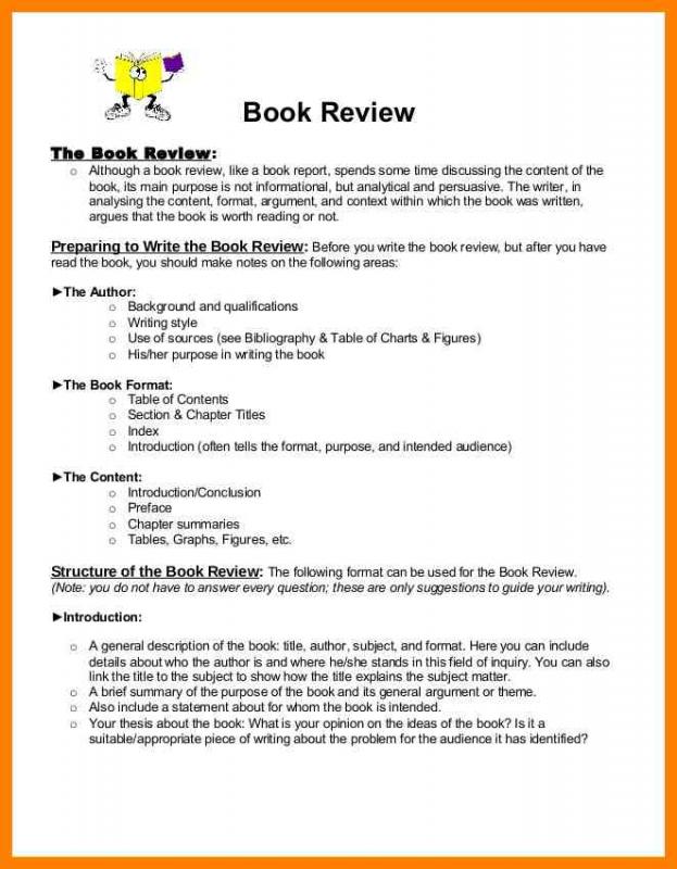 book report example