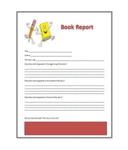 book report format book report template 02