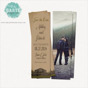bookmark save the date save the date library wedding bookmark