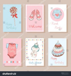 bottle labels templates stock vector set of creative cards for kids trendy collection templates for greeting gift cards brochures