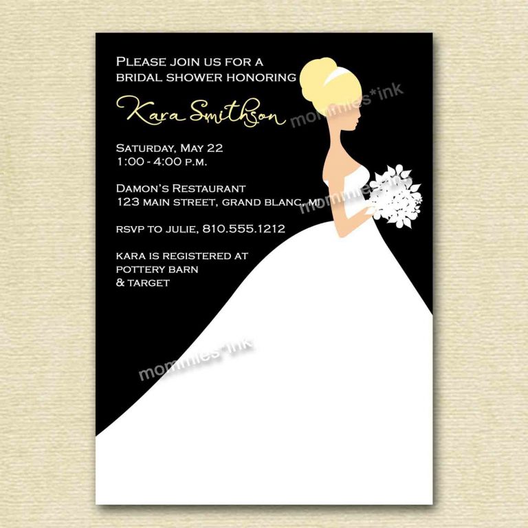 Bridal Shower Invitation Templates Microsoft Word Template Business 5403