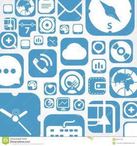bubble map template flying web graphic interface icons background