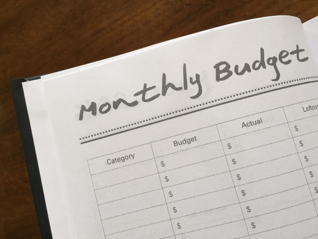 budget calendar template