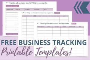 budget planner templates business tracking printables feature