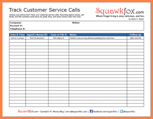 budget template pdf customer tracking spreadsheet customer service calls