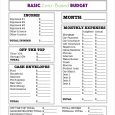 budget worksheet pdf basic zero based budget worksheet template download