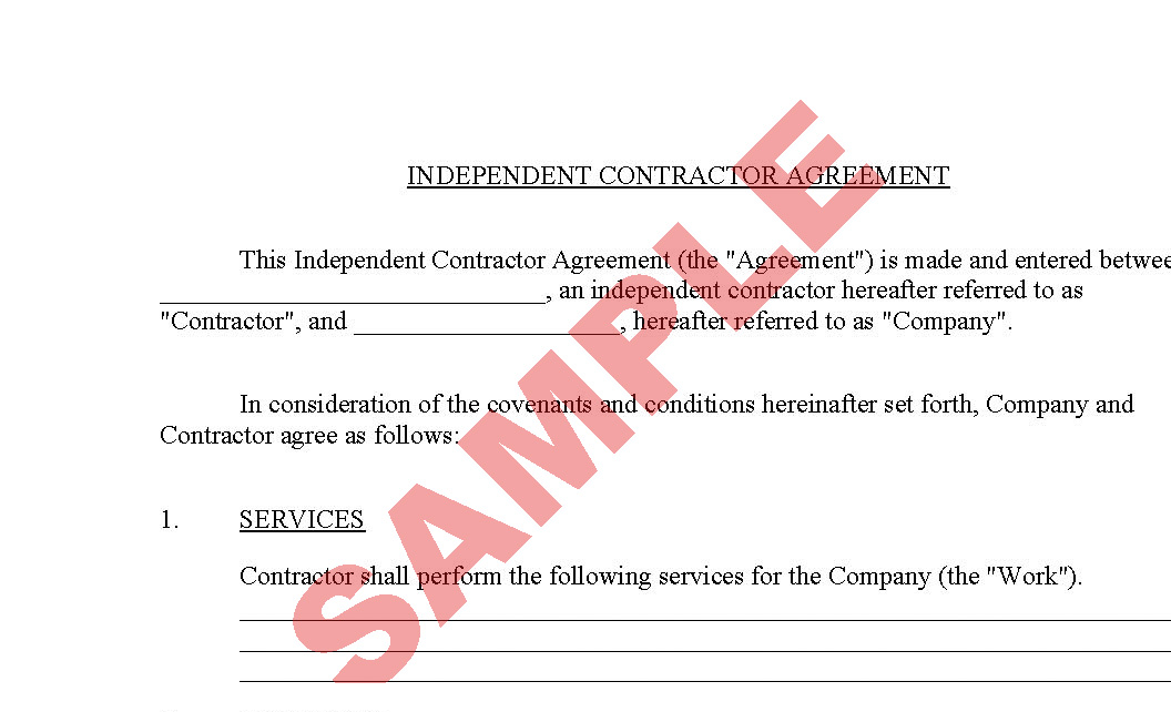 business agreement sample