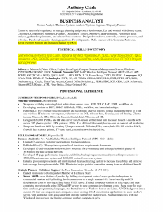 business analyst resume sample business analyst resume business analyst technical skills inventory