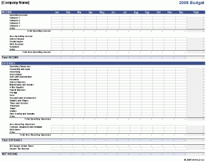 business budget template business budget monthly
