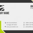 business card format front