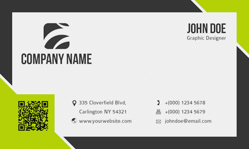 business card format