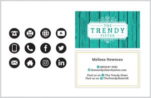 business card icons blog header free icon
