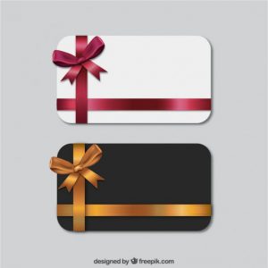 business card template download set of gift cards