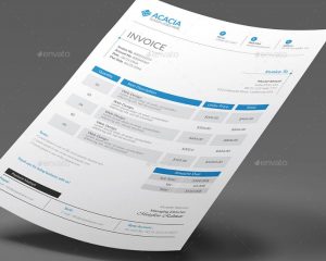 business cards format ai and eps invoice template