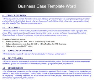 business case template business case template 12
