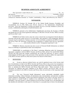 business contract sample sample business associate agreement
