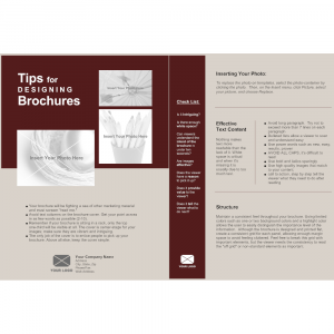 business flyer template single page brochure