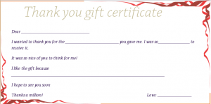 business gift certificate template red ribbons thank you gift certificate template preview