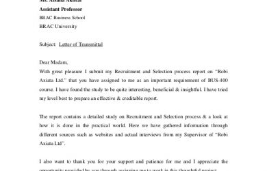 business letter of recommendation internship report robirecruitmentselectionlibre