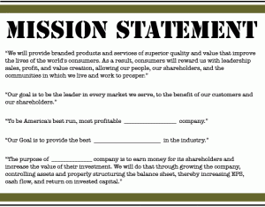 business mission statement examples mission statement