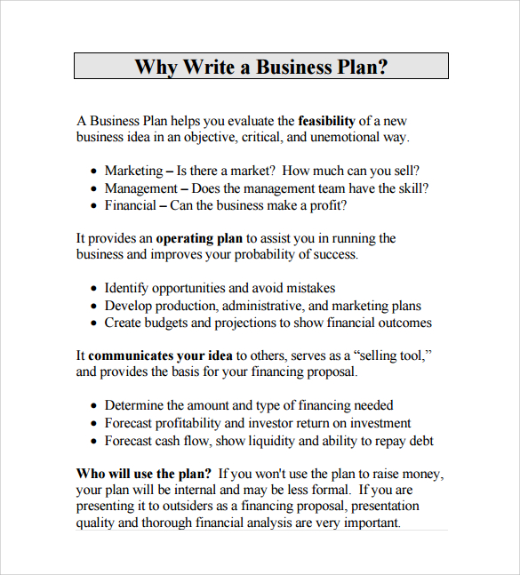 business proposal format
