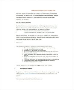 business proposal format business proposal template word