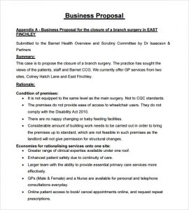 business proposal template business proposal template free