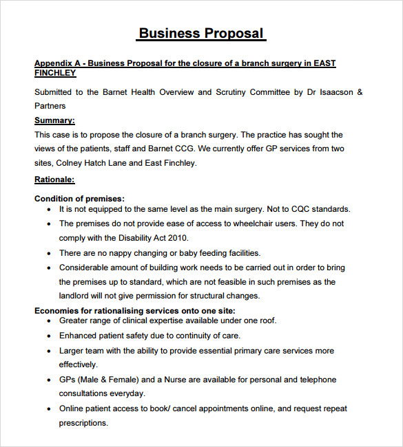 business proposal template